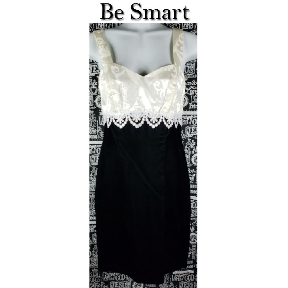 Be Smart Black Velvet Dress Size 3/4
